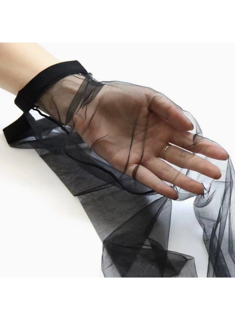 جوارب نسائية شفافة ضيقة بمقاس حر، مريحة، ذات تصميم علوي للتحكم. - Image 3